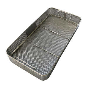 Top meilleures ventes en gros en acier inoxydable hôpital médical maille plateau chirurgical Instrument médical stockage de l'équipement - Product Image 5