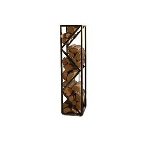 New Arrival Fancy <b>Log</b> Rack Fire Wooden Storage Black Fire Place Tool Stand Dual-Purpose Firewood Holder - Product Image 6