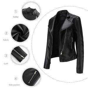 Veste de moto d'hiver à manches longues en cuir avec logo en toile de haute qualité pour hommes - Product Image 6