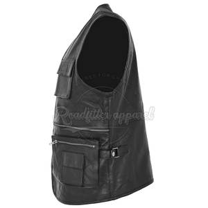 Respirant hiver chaud hommes gilet en cuir tenue décontracté prix raisonnable hommes gilet en cuir - Product Image 3