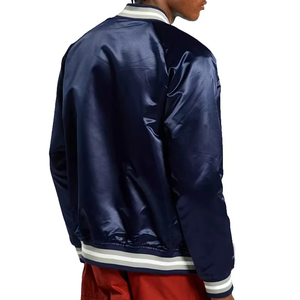 Veste bomber de qualité supérieure en gros, veste pour homme, vêtements de rue, couleur unie, col montant, veste bomber pour homme - Product Image 2