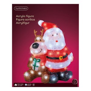 LUMINEO ซานตาคลอส (40 ซม.) พร้อมไฟ ไฟคริสต์มาสสำหรับสินค้าคาเอมิงค์ 491268 - Product Image 2