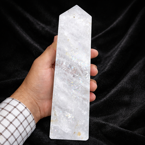 Torre de Cuarzo Natural Transparente de Gran Tamaño, Cristal de Roca, Obelisco, Punta de Cuarzo Pulida, Generador de Cristal Curativo, Alta Calidad para el Hogar - Product Image 3