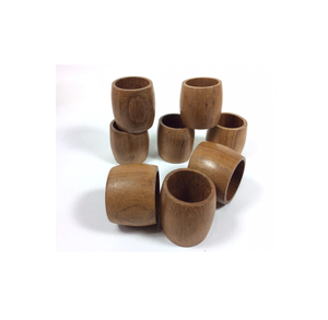 แหวนผ้าเช็ดปากทำจากไม้ธรรมชาติสำหรับตกแต่งโต๊ะแต่งงานสำหรับชิ้นส่วนทองเหลืองดีไซน์สำหรับการออกแบบอุปกรณ์เสริม - Product Image 3