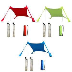 Coupe-vent été UPF 50 + UV Resort fête pliante Logo écologique abris événements extérieur Portable Camp pare-soleil tente plage - Product Image 6