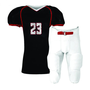 Uniforme de football américain personnalisable pour hommes, respirant, à manches courtes, léger, confortable, tailles plus grandes, antibactérien - Product Image 5