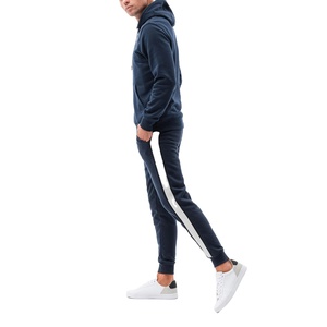 2025 vêtements de sport pour hommes avec logo personnalisé 100% coton survêtements de jogging unis grande taille logo personnalisé survêtement pour hommes - Product Image 2