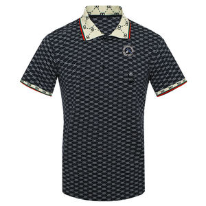 เสื้อโปโลแขนสั้นผู้ชาย, กระดุมพิมพ์ลายเต็มรูปแบบลำลองแฟชั่นฤดูร้อน - Product Image 6