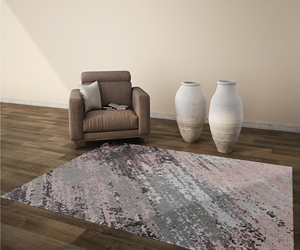 Juego de alfombras de lana anudadas a mano de pelo medio antideslizante respetuoso con el medio ambiente de alta calidad diseño de patrón abstracto - Product Image 1