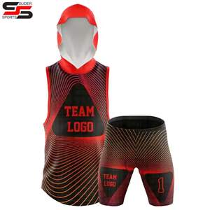 Uniformes de football avec drapeau américain pour enfants, logo personnalisé, ensemble de maillots 7V7/7on7, vêtements de football personnalisés - Product Image 1