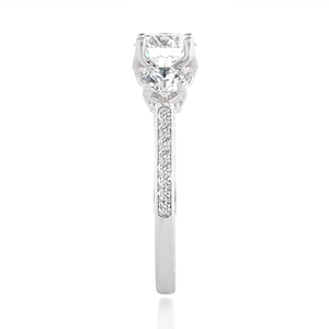 Customized 925 Sterling <b>Silver</b> 14K Gold Plated Classic <b>Solitaire</b> <b>Ring</b> Brilliant Cut IGI Certified Lab Grown Diamond Daily Wear - Product Image 5