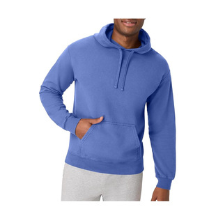 Sweats à capuche pour hommes en tissu molletonné polyester/coton délavé à l'acide, motif uni, col à capuche - Product Image 5