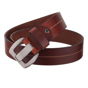 Cinturón de Hombre de Cuero Genuino, Cinturón Casual de Vestir con Hebilla Clásica de Aleación, Cinturones de Cuero Genuino Cómodos para Hombre - Product Image 3