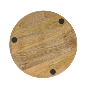 Super Sell 2024 Natural Pulido Madera Cena Cargador Platos Cuencos de forma redonda - Product Image 2