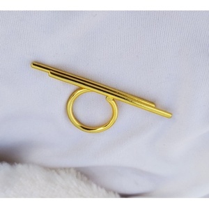 Fashionable Vintage Brass <b>Ring</b> 18K Gold Plated Unisex Geometric Statement Wings Style Gift - Product Image 6