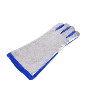 Guantes de soldador de cuero dividido de piel de vaca XL de alta calidad Protección de manos resistente industrial Características antiestáticas antideslizantes para - Product Image 6