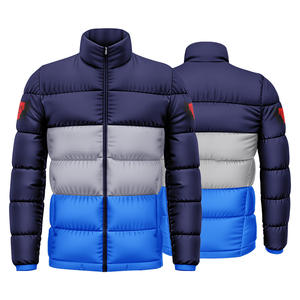 Veste bouffante d'extérieur de haute qualité pour hommes, nouveau design, résistant à l'eau, coupe-vent, fermeture éclair, vente en gros, marque privée de style mode - Product Image 1