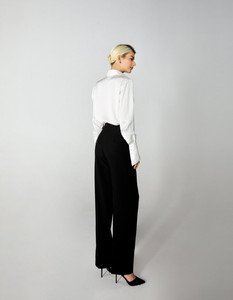 TACenda กางเกงขายาวสไตล์มินิมอลลิสต์สำหรับผู้หญิงกางเกงแฟชั่นชั้นสูงหรูหราสำหรับผู้หญิง - Product Image 2