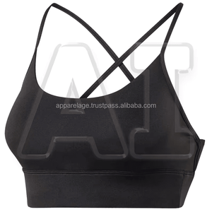 Sujetador deportivo con relleno de impacto para mujer, sujetador de entrenamiento de Yoga para gimnasio de alta calidad con correas traseras ajustables de talla grande - Product Image 3