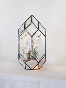 Nuevo precio al por mayor, terrario geométrico dorado de cristal personalizado, terrario dorado grande para boda, jarrón de mesa, decoración del hogar - Product Image 5