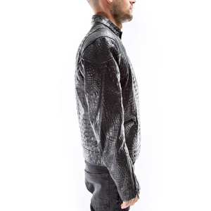 Veste en cuir de mouton véritable pour hommes 2025 Style de mode Logo personnalisé avec veste de qualité supérieure pour hommes - Product Image 3