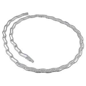 Collier chaîne tibétaine en argent, style classique, bijoux unisexe, alliage plaqué argent - Product Image 1