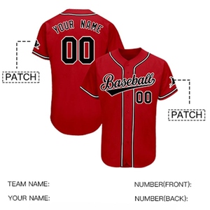 Camiseta de béisbol de la mejor calidad, camiseta de equipo de softbol personalizada de secado rápido, ropa deportiva Unisex al por mayor, traje de entrenamiento de poliéster para hombres - Product Image 6