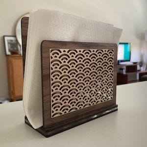 Anneaux de serviette en bois faits à la main de qualité supérieure, design élégant et classique, porte-serviettes décoratif, artisanat SAMI, durables - Product Image 2