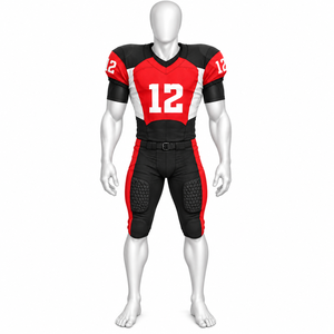 High Quality American Football Uniform <b>Sets</b> Custom Logo Printed Plus Size New Style Uniform Made In Pakistan - Product Image 1