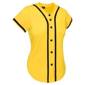 Camiseta de béisbol agradable a la piel, ropa deportiva con logotipo personalizado, camiseta de béisbol de secado rápido cómoda de la mejor calidad para mujer - Product Image 3