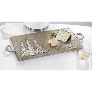 ถาดเสิร์ฟของขวัญธุรกิจคริสต์มาสทำจากไม้ขัดเงาเป็นมิตรต่อสิ่งแวดล้อมดีไซน์ทันสมัย - Product Image 1