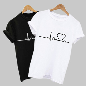 เสื้อยืดสำหรับผู้หญิงพิมพ์ลายสกรีนผ้าฝ้ายออร์แกนิคเสื้อยืดพิมพ์ลายกราฟิกสำหรับ100% - Product Image 1