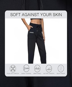 Pantalon de sport de haute qualité, durable, léger, couleur personnalisée, coupe classique, avec cordon de serrage pour femmes - Product Image 6