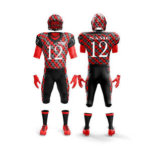 Conjunto de Fútbol Americano Personalizable de Alta Calidad 2024, Camisetas y Pantalones XL Elegantes, Transpirables, Antibacterianos, Sublimados, Tallas Grandes - Product Image 6