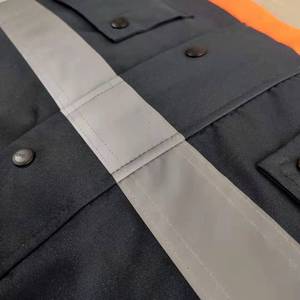 2025 Hi VIS 300D Oxford Workwear สะท้อนแสงความปลอดภัยสูงเสื้อผ้าทำงานขนแกะกันน้ำฤดูหนาวผ้าฝ้าย5ซม. - Product Image 6