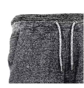 Pantalones cortos de LICRA de rizo formal de punto de algodón 100% para hombre, pantalones cortos de cintura media pintados ecológicos con cordón y cremallera, pantalones cortos sólidos - Product Image 2