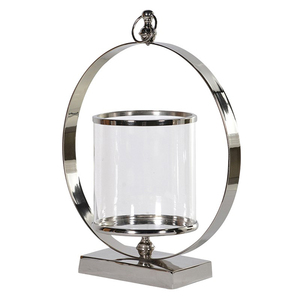 Porte-bougie en fer et bois, porte-bougie décorative d'événements - Product Image 5