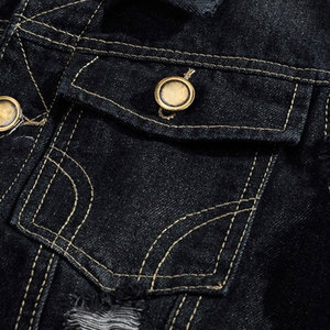 Meilleure vente pour hommes hiver extérieur décontracté respirant jean gilet joueur Styles tissu rempli de coton lavable écologique - Product Image 4