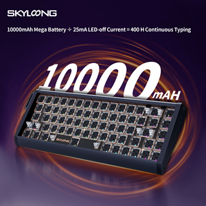 Skyloong GK68โปรอลูมิเนียม3โหมดไร้สาย RGB 8K สวิตช์แม่เหล็กและกลไกชุดคีย์บอร์ดเล่นเกมเชิงกล - Product Image 3