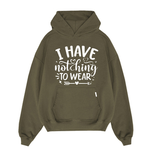 Sudadera con capucha de lana de invierno para adultos, ropa de calle de gran tamaño, hombro caído, logotipo impreso, sudaderas con capucha de talla grande para hombre - Product Image 1