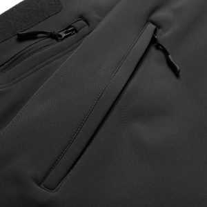 Vestes de plein air softshell personnalisées pour la saison d'hiver, vêtements de sport imperméables en polyester et nylon avec col montant et fermeture à glissière - Product Image 3