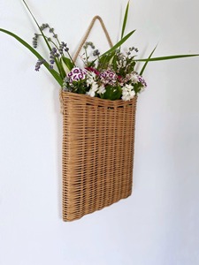 Wicker Wall <b>Basket</b> <b>for</b> <b>Flowers</b> Handmade Storage <b>Baskets</b> Natural Rattan Modern Multifunction Made in Viet Nam - Product Image 2