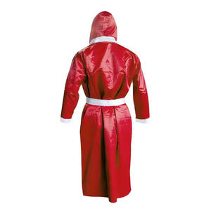 Robe de boxe rouge personnalisée, nouveau design, kimono de Jiu Jitsu de haute qualité, robe et veste de boxe avec capuche, robe de boxe pour adultes - Product Image 3