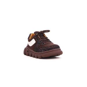 Boys Brown <b>Basketball</b> Style Casual Jogger <b>Shoes</b> KD1459 - Product Image 3