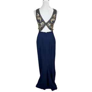 Vestido de cuerpo entero bordado antiestático decoración para fiestas cenas centelleante sin mangas elegantes vestidos de noche escote corazón - Product Image 6