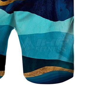 Pantalones Cortos Unisex de Sublimación Más Vendidos, Transpirables, Impermeables, de Malla de Algodón, Personalizados, de Playa, de Lona Sólida, con Cintura Elástica - Product Image 4