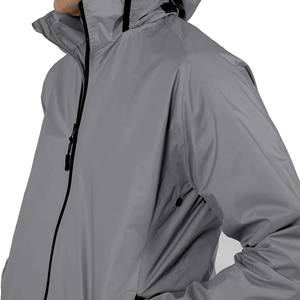 High Quality Waterproof <b>Jacket</b> For <b>Men</b> Outdoor Running Windproof Breathable Lightweight Plus Size Shiny Nylon Windbreaker - Product Image 6