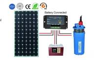 7LPM débit agriculture irrigation 24v dc submersible puits profond pompe à eau solaire 100M ascenseur 30M profondeur de plongée pompe de forage
