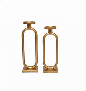 Support de bougie décoratif en métal classique à usage unique, salon, décoration de Noël, décoration de la maison, décoration de mariage, décoration de la Saint-Valentin - Product Image 1