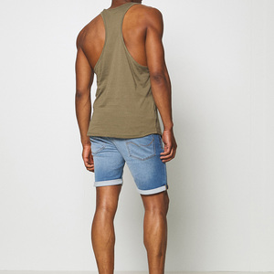 Débardeur et gilet sans manches pour homme en gros, coton et fibre de bambou, logo frontal, design vierge, séchage rapide et respirant - Product Image 4